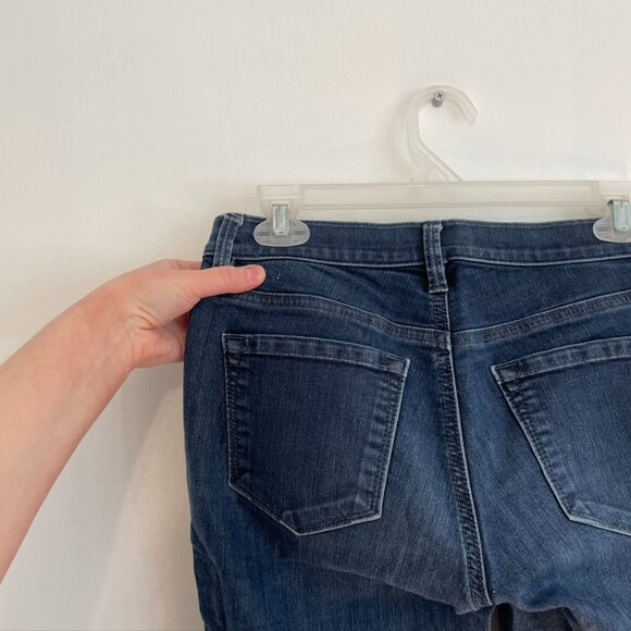 ANN TAYLOR LOFT Modern Skinny Jeans Dark Wash Zip Fly Full Length sz 4 / 27 W27 - Picture 14 of 14